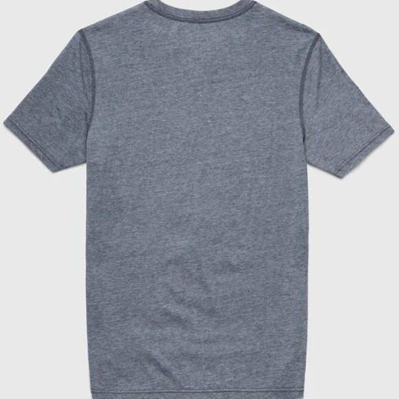 Surfside Supply Navy Burnout Dyed Soft Knit Henley - Picture 2 of 3